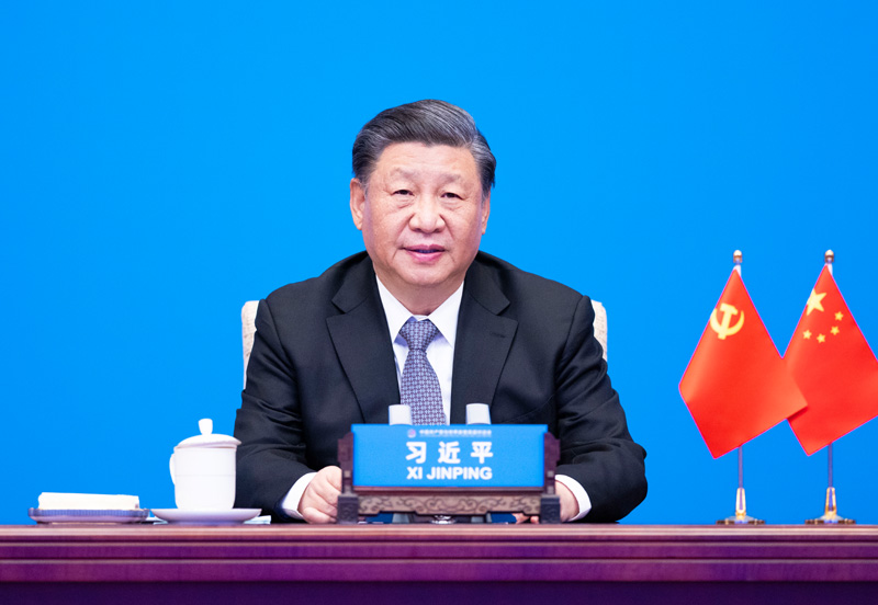 2023年3月15日，習(xí)近平主席在北京出席中國共產(chǎn)黨與世界政黨高層對話會，并發(fā)表題為《攜手同行現(xiàn)代化之路》的主旨講話。